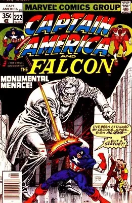 Buy CAPTAIN AMERICA #222 F/VF, Marvel Comics 1978 Stock Image • 5.53£