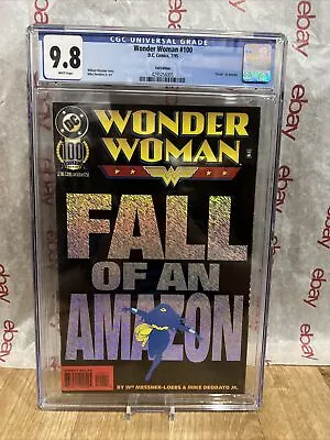Buy Wonder Woman #100 Cgc 9.8 Foil Cover Centennial Edition 1995 Comic New Slab • 119.16£