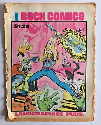 Buy ROCK COMICS #1 Landgraphics July/August 1979 Neal Adams Ken Landgraf Thor  11x15 • 29.99£