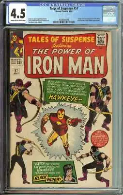 Buy Tales Of Suspense #57 Cgc 4.5 Cr/ow Pages // Origin/1st Appearance Of Hawkeye • 436.94£