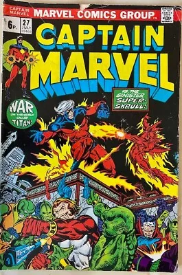 Buy Captain Marvel #27. (1973) Featuring THANOS • 15£