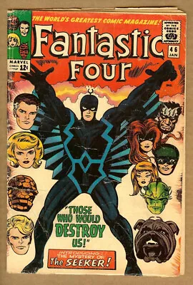 Buy Fantastic Four #46 G+ 2.5 (1966 Marvel)  1st Black Bolt Cover • 60.28£