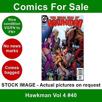 Buy DC Hawkman Vol 4 #40 Comic - VG/FN+ 01 July 2005 • 3.99£