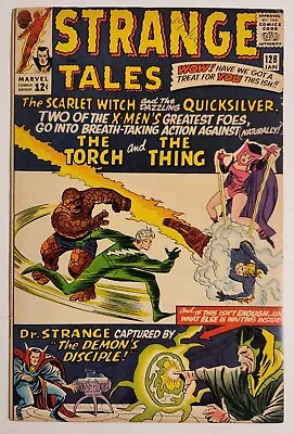 Buy Strange Tales #128 (1965, Marvel) FN/VF Dr. Strange 1st App Demonicus • 42.37£