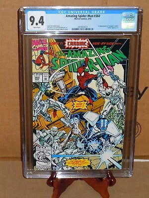 Buy Amazing Spider-Man #360 CGC 9.4 WP Marvel Comics 1st App Of Carnage In Cameo ➔➔➔ • 70.70£