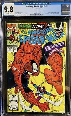 Buy Amazing Spider-Man # 345 CGC 9.8 Marvel 1991 Cletus Venom Cardiac • 79.15£