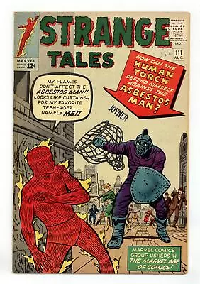 Buy Strange Tales #111 FN- 5.5 1963 • 345.84£