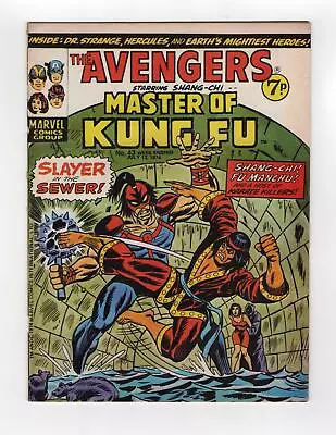 Buy 1974 Marvel Giant-size Master Of Kung Fu #1 + Avengers #38 1st Ducharme Rare Uk • 39.95£
