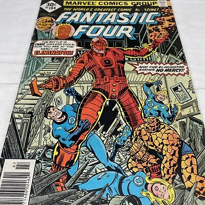 Buy Fantastic Four #184 WHITMAN Variant (1977) KEY 1st Eliminator George Perez Low • 2.67£