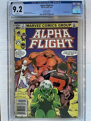 Buy Alpha Flight #2 Newsstand (Sept 1983) CGC Graded 9.2 ~ White Page. Graded 10/23. • 47.82£