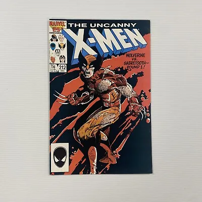 Buy The Uncanny X-Men #212 1986 VF Wolverine Vs Sabretooth Cent Copy • 18£