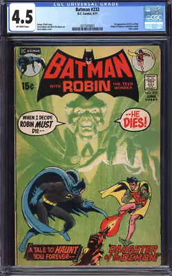 Buy Batman #232 Cgc 4.5 Ow Pages // 1st Appearance Of Ra's Al Ghul Dc Comics 1971 • 372.71£