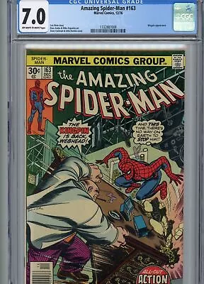 Buy Amazing Spider-Man #163 1976 Marvel Comics Kingpin Apprearance CGC 7.0 • 47.97£