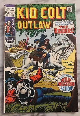 Buy Kid Colt Outlaw “The Raiders!” December ￼#141 Marvel Comics 1969 Silver Age • 3.17£