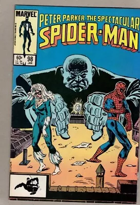 Buy Peter Parker, The Spectacular Spider-man #98 January 1985 Black Cat, Kingpin! • 55£