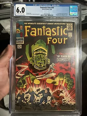 Buy Fantastic Four #49 CGC 6.0 1st Full Galactus 1966 Marvel MCU Silver Surfer • 795.47£