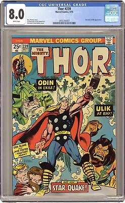 Buy Thor #239 CGC 8.0 1975 3955700007 • 62.44£
