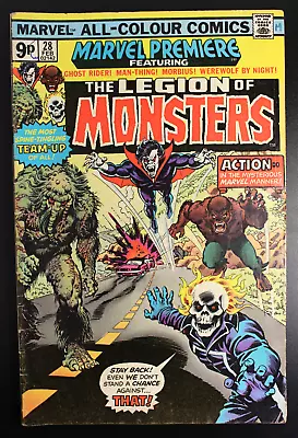 Buy Marvel Premiere #28 Marvel 1976 1st Legion Of Monsters - Key Issue VG • 33£