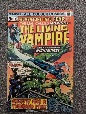Buy Adventure Into Fear 29. Morbius. Marvel 1975. Combined Postage • 2.49£