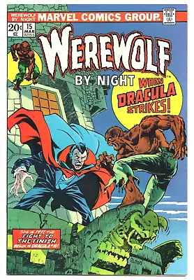 Buy WEREWOLF BY NIGHT Vol. 1 #15 DRACULA March 1974 Value Stamp MARVEL Comic Book VF • 47.39£