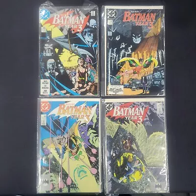 Buy Batman Year 3 Parts 1-4 Complete Set #436 437 438 439 (DC Comics 1989) • 8.78£