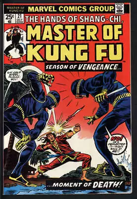 Buy Master Of Kung Fu #21 8.0 // Shang Chi Story Marvel 1974 • 24.51£