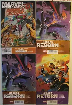 Buy 2021 Heroes Reborn Lot Of 4 #1,5 X2,Double Action 1 Marvel Comic Books • 4.73£