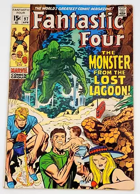 Buy Fantastic Four #97 (1970) / Fn- / 1st Franklin Richards As Baby Bronze Age • 31.52£