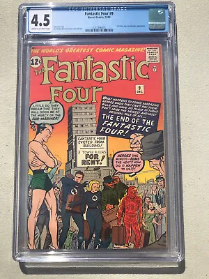 Buy Fantastic Four 9 - Cgc Vg+ 4.5 - 3rd Silver Age Appearance Of Sub-mariner (1962) • 356.85£