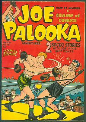 Buy VTG 1953 Golden Age Harvey Comics Joe Palooka #76 F/VF Boxing Cover • 22.38£