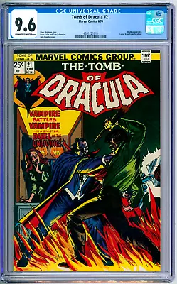 Buy Tomb Of Dracula 21 CGC Graded 9.6 NM+ Marvel Comics 1974 • 120.44£