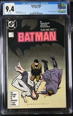 Buy Batman #404, CGC 9.4 Year One, DC 1987, Frank Miller, WP • 47.42£