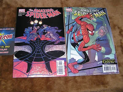 Buy NEW The Amazing Spider-Man #506 SIGNED By Scott Hanna & 507 Spiderman NYCC 2007 • 29.83£