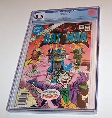 Buy Batman #321 - DC 1980 Bronze Age CGC VF8.5 Issue - Classic Joker Cover • 84.45£