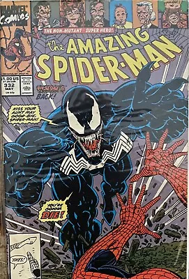Buy Amazing Spider-man #332 May 1990 Fine  The Return Of Venom  Erik Larsen • 12.99£