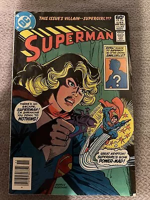 Buy Superman #365 F/VF Newstand- Supergirl's Gone Power-Mad Villain (1981 DC Comic) • 4.01£
