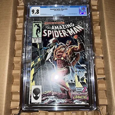 Buy 1987 Amazing Spider-Man #293 CGC 9.8 Kraven's Last Hunt Part 2 Of 6 • 141.87£
