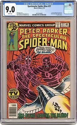 Buy Spectacular Spider-Man Peter Parker #27 CGC 9.0 1979 4024148006 • 78.27£