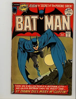 Buy Batman 241 F Fine Classic Neal Adams Cover 1972 • 63.19£