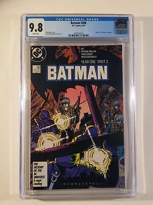 Buy Batman #406 DC 1987 CGC 9.8 Frank Miller Year One Part 3 • 119.92£