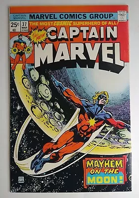 Buy Marvel Comics Captain Marvel #37 Al Milgrom Story And Art, Gil Kane Cover VF 8.0 • 12.90£