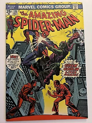 Buy Amazing Spider-Man #136 Marvel Comics 1st Print Bronze Harry As Goblin • 27.70£