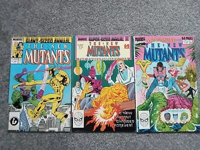 Buy New Mutants Annuals 3, 4 And 5 From 1987-89. All Bagged And In Good Condition • 6.99£