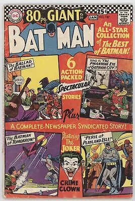 Buy Batman 187 DC 1966 GD VG Joker Detective Comics 216 264 265 192 95 125 • 15.65£