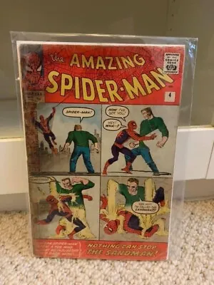 Buy Amazing Spider-man #4 1st App Sandman 1963 Rare Uk Variant Mcu Spidey • 700£
