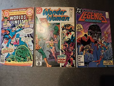 Buy D.C Comic Bundle: Legends 1, Wonder Woman 276 And Worlds Finest 264. • 4.99£