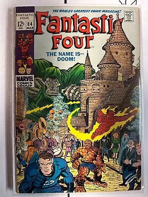 Buy Fantastic Four #84 Iconic Doom Kirby Cover Mid-grade Silver Age Marvel Classic • 47.30£