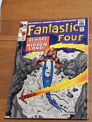Buy Fantastic Four #47 (1966) With The Inhumans 1st Mention Of Galactus In Comics. • 43.47£