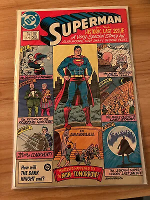 Buy Superman 423 Last Issue (FN - Conservatively Graded) -- Alan Moore And Curt Swan • 12£