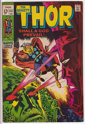 Buy The Mighty Thor #161, Marvel Comics 1969 FN 6.0 Lee And Kirby. Galactus • 27.98£